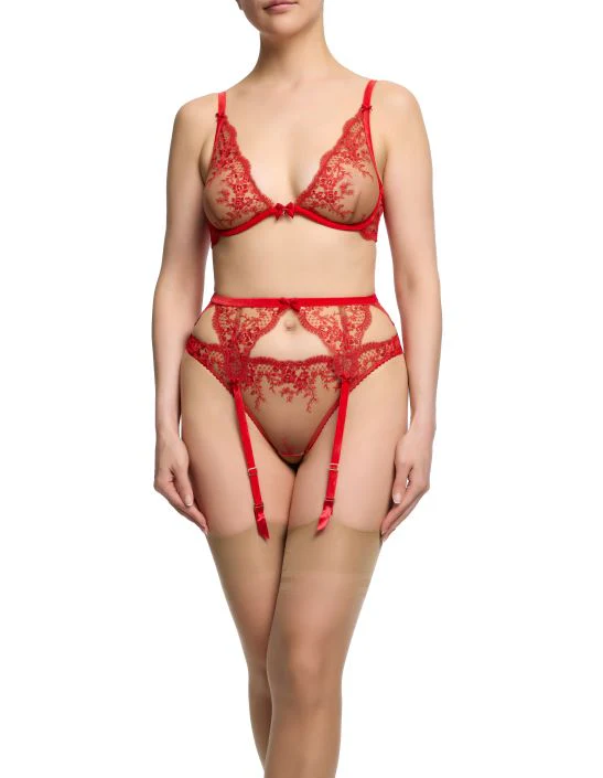 Lavinia Plunge Bra - Flame - Image 3